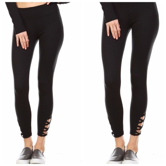 Leggings with criss cross bottom - Picture 3 of 3